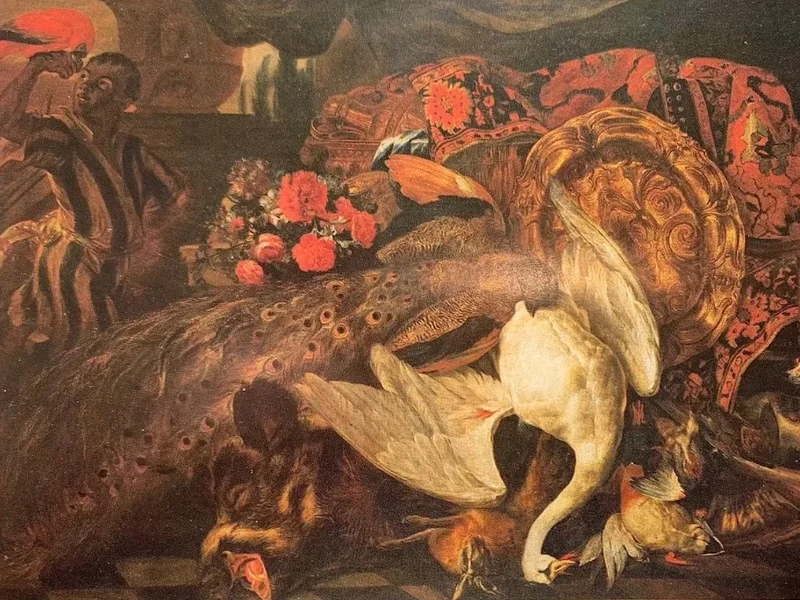 1643-Jan Baptist Boel (II) - Gioco, fiori, oggetti in argento dorato e una pagina
